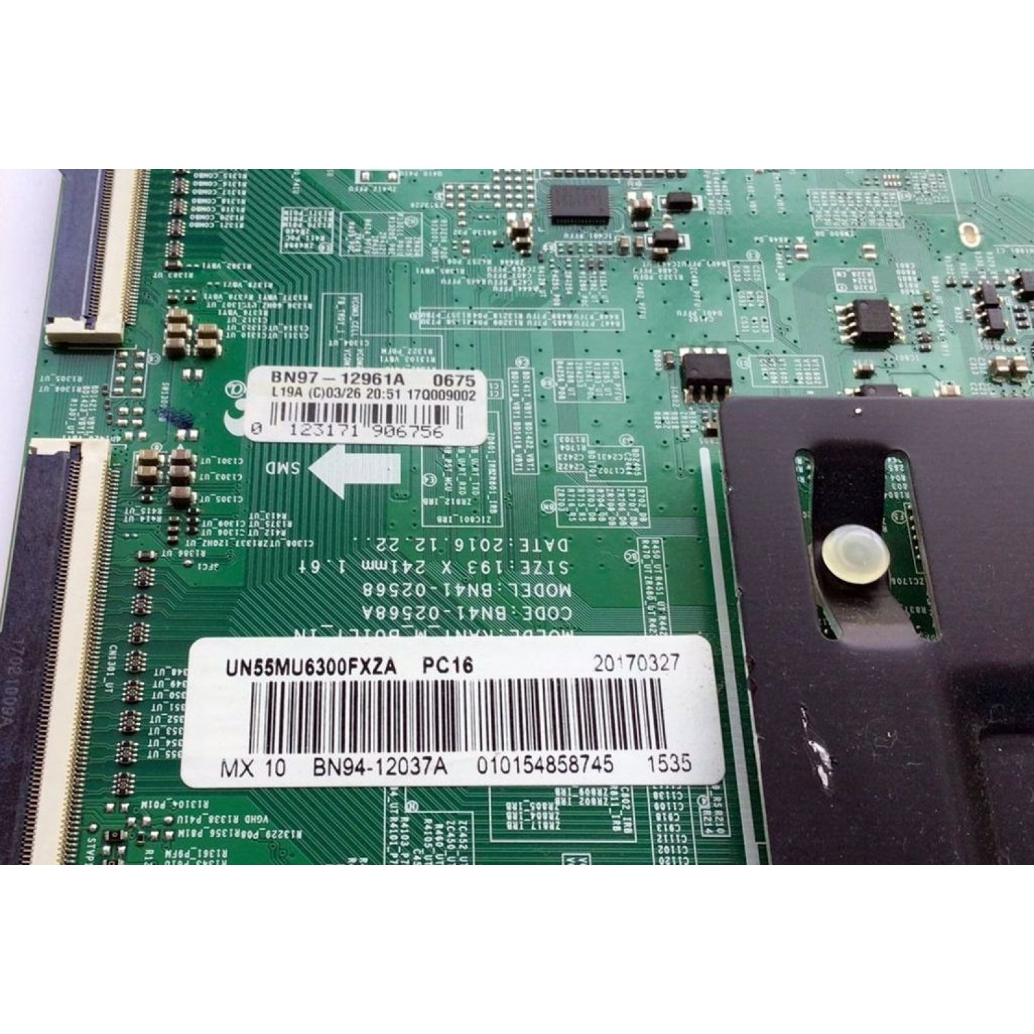 KIT DE TARJETAS PARA TV SAMSUNG / NUMERO DE PARTE MAIN BN94-12037A / BN41-02568A / BN97-12961A / FUENTE BN4400807A / L55S6_FHS / BN44-00807A / PANEL CY-GK055HGLV6H / DISPLAY LSF550FN08-L15 / BN96-39045A / MODELOS UN55MU6300FXZA FA01 / UN55MU6300FXZC FA01 - Imagen 3